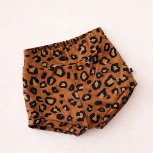 Little & Lively Leopard Print toddler shorties - animal print shorts for girls